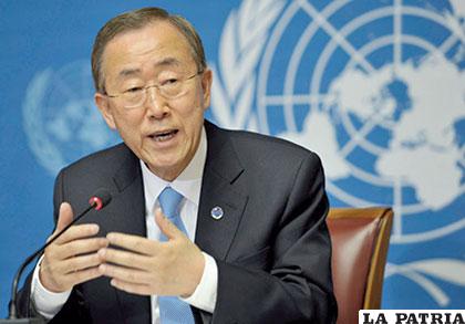 Ban Ki-moon, secretario general de la ONU