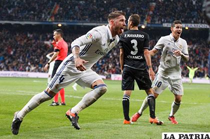 Sergio Ramos le volvió a dar la victoria al Real Madrid en el 
descuento 3-2