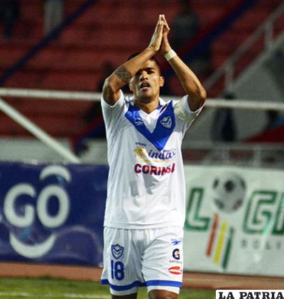 Gabriel Ríos, fue autor del segundo gol en el partido de ida, donde San José venció 2-0 a Universitario en Sucre