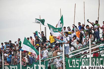 La hinchada del equipo fronterizo quedó conforme con el resultado /APG