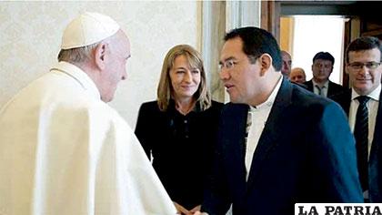 El Papa Francisco junto al Fiscal Guerrero /ANF
