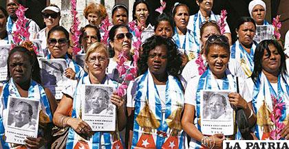 Las damas de blanco que reclaman por los presos políticos /YUSNABY.COM