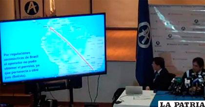 Aeronáutica Civil de Colombia durante la presentación del informe /ANF