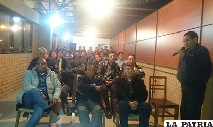 Durante la Asamblea Extraordinaria en el CPDO