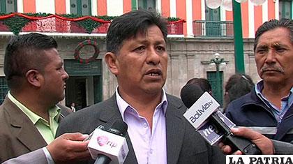 El presidente de la Fejuve La Paz, Jaime Vera /ANF