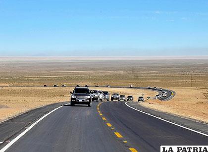 La sequía habría favorecido a la ejecución física de las carreteras /comunicacion.gob.bo