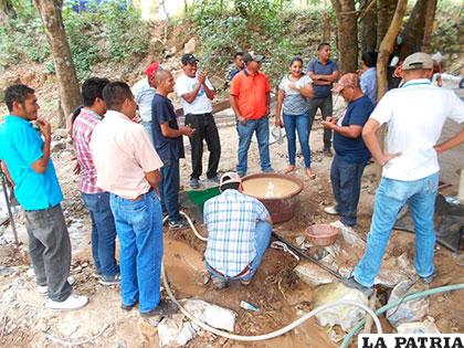 Capacitación práctica a mineros artesanales de la Cuenca del Río Sampile