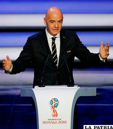 Gianni Infantino, presidente de la FIFA
