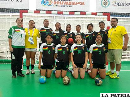La selección femenina que participó en los Juegos Bolivarianos