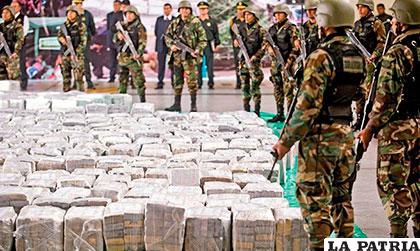 La lucha contra el tráfico de droga es constante en Perú