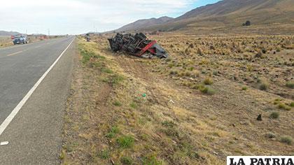 El hecho ocurrió en la carretera Oruro - Potosí