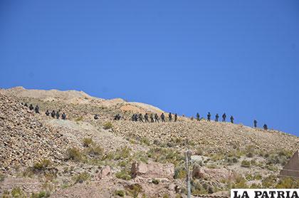 En los cerros hubo resguardo policial