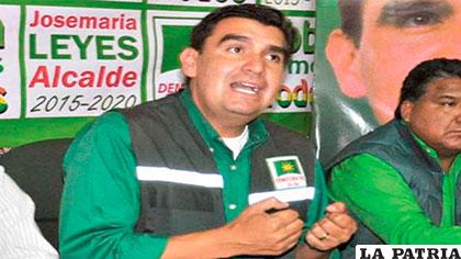 Alcalde de Cochabamba, José María Leyes /Tomada de Opinión