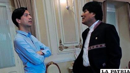Morales fue entrevistado por un enviado de BBC en Palacio