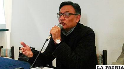 Investigador del Cedla, Carlos Arze