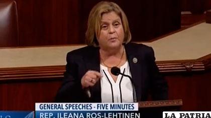 La legisladora del Partido Republicano, Ileana Ros-Lehtinen