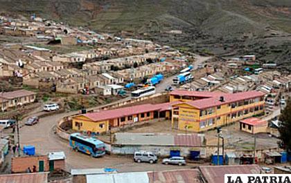 Una vista de la población de Colquiri /ANF