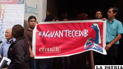 Colectivos expresaron su solidaridad con el Cedib