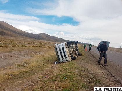El hecho fue en la carretera Oruro - Potosí