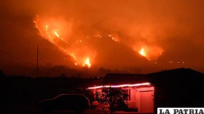 Devastadora imagen del masivo incendio en California