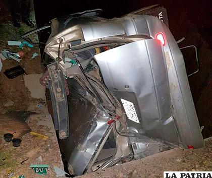 Los daños en el coche son de magnitud