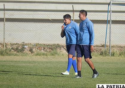 Mario Parrado quien podría ser titular el domingo, junto a Jorge Toco en el entrenamiento de ayer