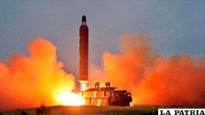 Uno de los misiles más poderosos que lanzó Corea del Norte /hispantv.com