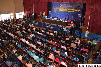 Se inauguró  el V Encuentro Pedagógico del Sistema Educativo en la ciudad de La Paz