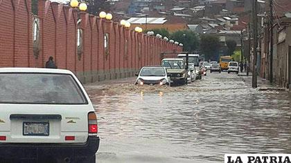 Similar situación se vivió en distintas partes de la ciudad