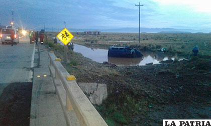 El incidente ocurrió de madrugada en la ruta Pisiga - Oruro