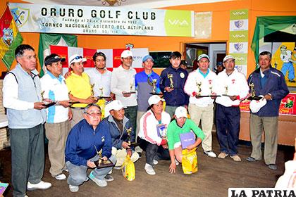 Ganadores del torneo nacional Abierto del Altiplano