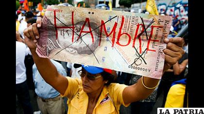 Venezolanos hacen conocer su lamentable situación económica /noticiassin.com