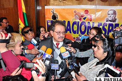 El alcalde de Oruro, Edgar Bazán Ortega califica de positiva la ejecución que se alcanzó este año