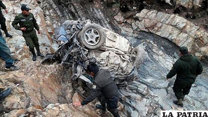 Totalmente destrozado acabó el coche 