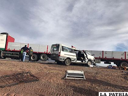 El hecho sucedió en la carretera Oruro - Pisiga