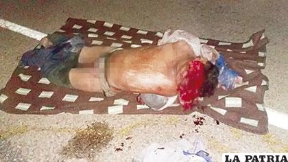 La víctima quedó irreconocible por la violencia del hecho