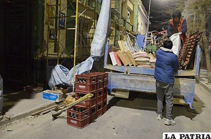 El 22 de julio, funcionarios de la División Propiedades aprehendieron a un sujeto que robaba herramientas y material de construcción
