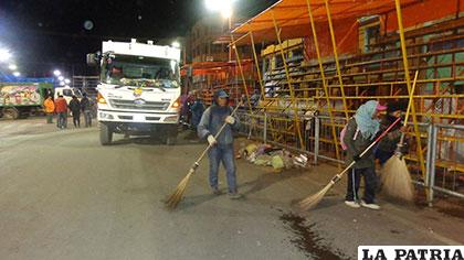 Trabajadores eventuales harán labores de limpieza durante el Carnaval