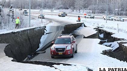 Una imagen aterradora del terremoto en Anchorage /RRSS