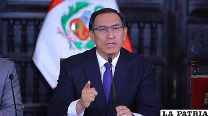 El presidente de Perú, Martín Vizcarra /América TV