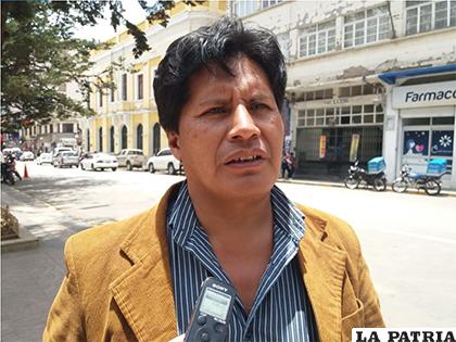 Pedro Challapa, expresidente del Comité Cívico de Oruro /LA PATRIA