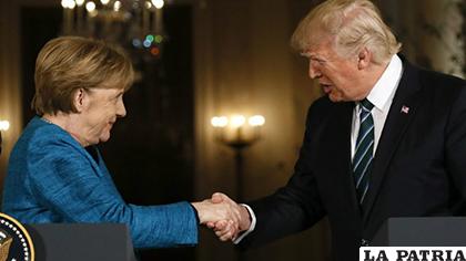 Donald Trump, se reunió con la canciller de Alemania, Angela Merkel / Nuevos Papeles