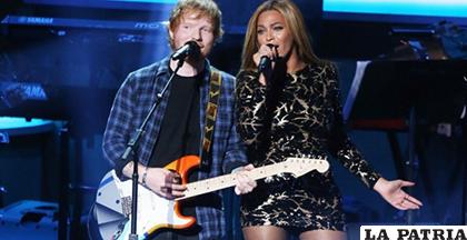Los artistas pop, Ed Sheeran y Beyoncé /Público