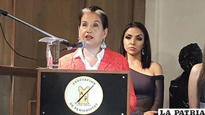 La eximia periodista ayer fue distinguida /ANF