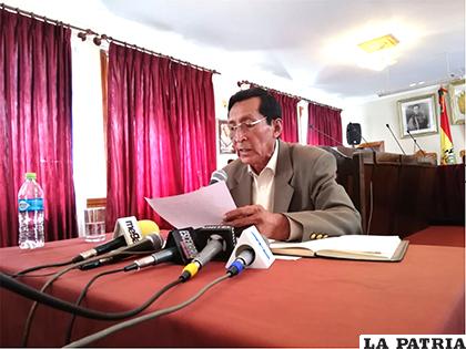 El concejal munícipe, Alberto Céspedes, está en el cargo seis meses /CONCEJO MUNICIPAL