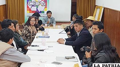 Conversatorio permitió elaborar una agenda para preservar los lagos Poopó y Uru Uru /CEPA 
