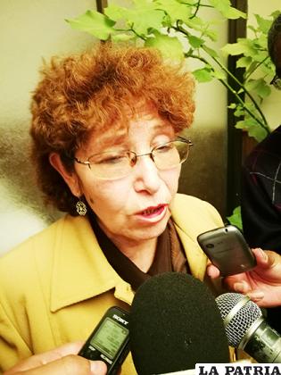 La vicepresidente de la Asamblea 
Municipal, Angélica Pinedo /LA PATRIA