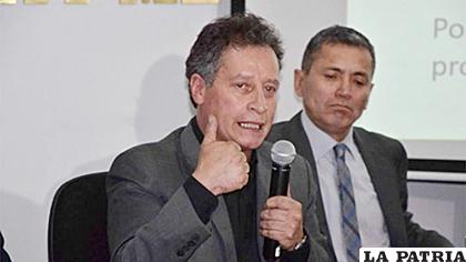 El ministro de Minería, César Navarro /ABI