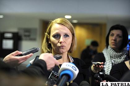 La vocera de la Unión Europea, Maja Kocijancic /UE