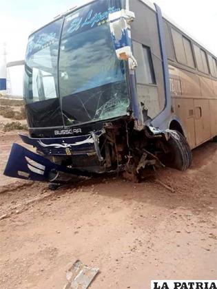 No se registraron heridos en los pasajeros del bus /LA PATRIA 